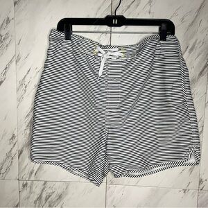 BUNDLE of 2 Primark Cedarwood State Navy Blue and Stripe Swim Trunk Shorts SZ L